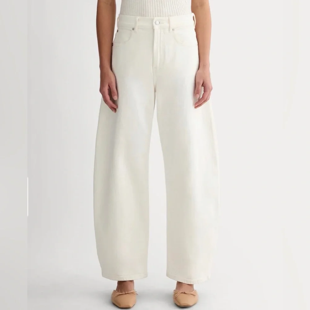 Everlane Way-High Curve Barrel Leg Jean 27R - Picture 1 of 7